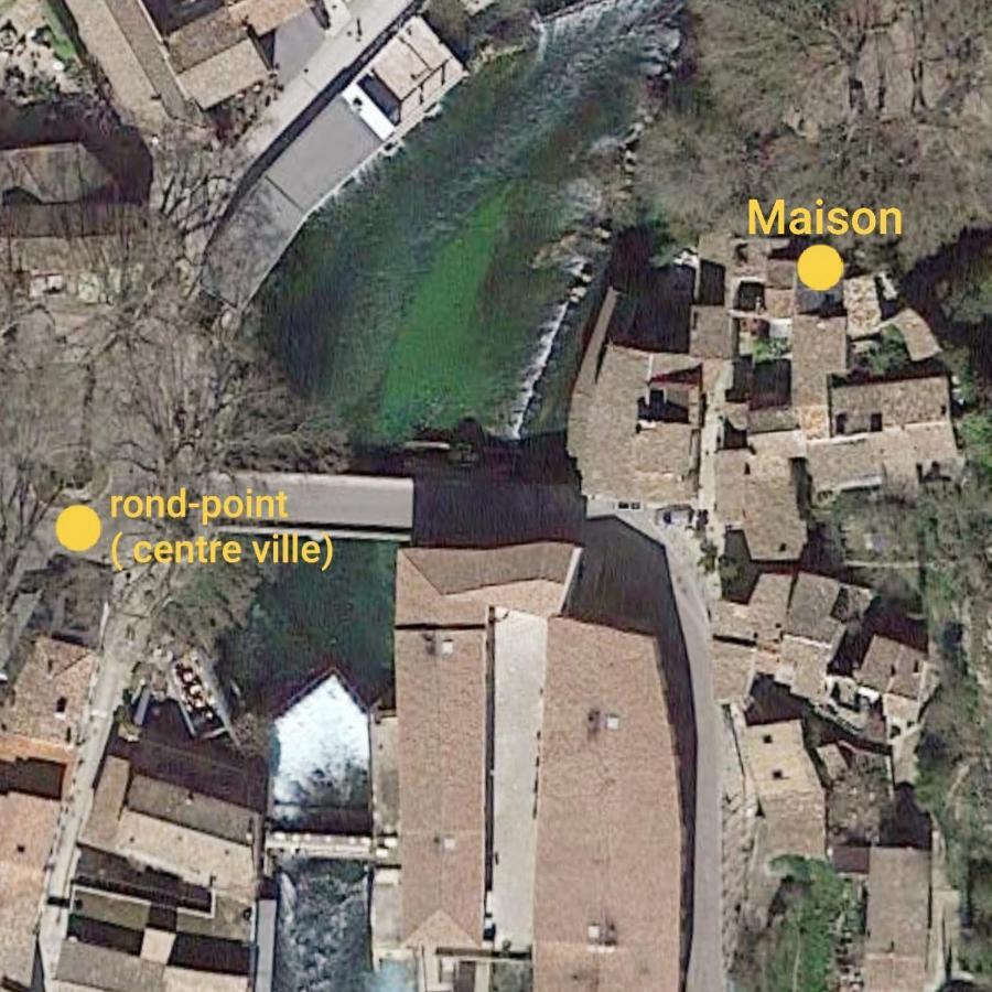 Maison Au Coeur De Fontaine De Vaucluse, Nichee Sur Le Rocher Et Surplombant La Sorgue Dış mekan fotoğraf